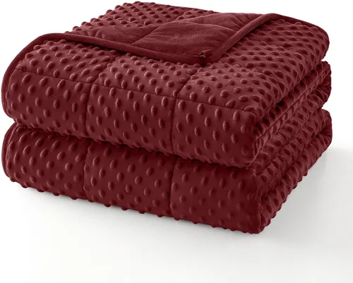 Vista 9 de Topcee Manta con peso (3 libras, 36 x 48 pulgadas), manta refrescante pesada para dormir, se aplica a 20-40 libras, manta suave y gruesa