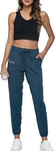 Vista 18 de Kcutteyg - Pantalones deportivos con bolsillos para mujer, diseño suave, ligero y de secado rápido, para entrenamiento, gimnasia, yoga y correr