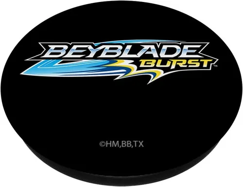 Vista 2 de BEYBLADE BURST LOGO PopSockets - Agarre y soporte para teléfonos y tabletas, Negro