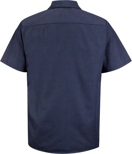 Vista 2 de Red Kap - Camisa de trabajo industrial para hombre, ajuste regular, manga corta