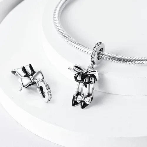 Vista 3 de MULA Dijes de plata de ley 925 para pulseras y collares, colgantes colgantes de cuentas para árbol familiar, joyería de regalo para mujeres