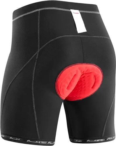 Vista 5 de Przewalski Ropa interior de ciclismo para hombre, 4D, acolchados, pantalones cortos de ciclismo de montaña, pantalones cortos acolchados