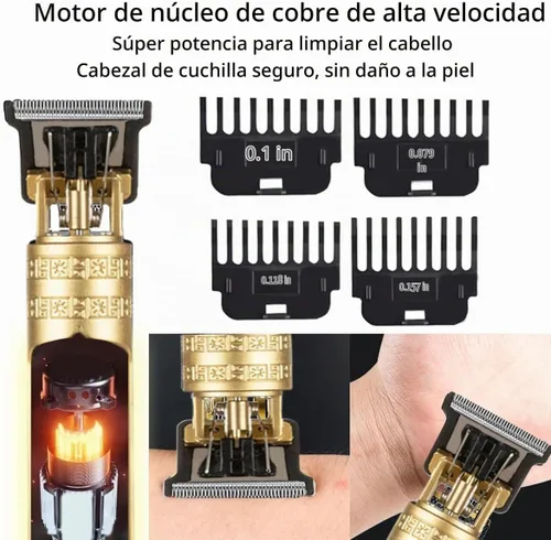 Vista 2 de Cortapelos para hombres, cortadora de pelo inalámbrica, cortapelos con 10 piezas Earpick
