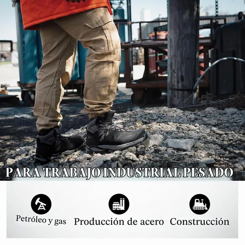 Vista 3 de New Balance Botas de trabajo impermeables Allsite con punta compuesta para hombre, Negro