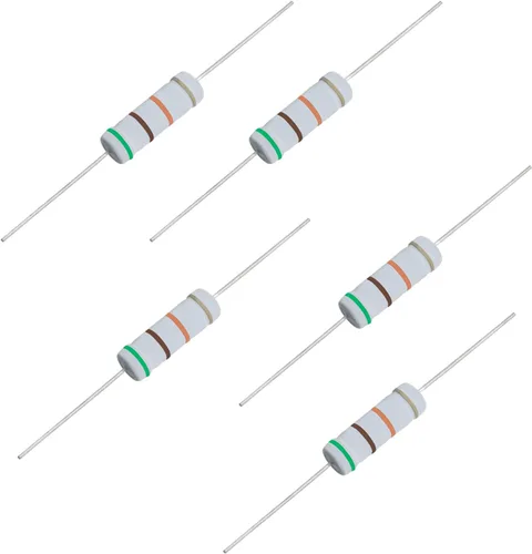 Vista 23 de Resistencia de película de óxido metálico de 1K Ohm, ± 5% de tolerancia de alta precisión de 5 vatios para circuito electrónico, resistencia
