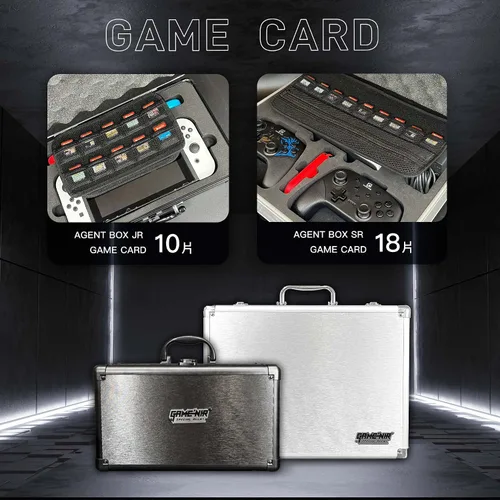 Vista 7 de GAMENIR SPECIAL AGENT BOX SENIOR for Nintendo Switch OLED, Lite, Anti-riot, Lockable, Fully Equipped Storage, hard carrying case, storage stand
