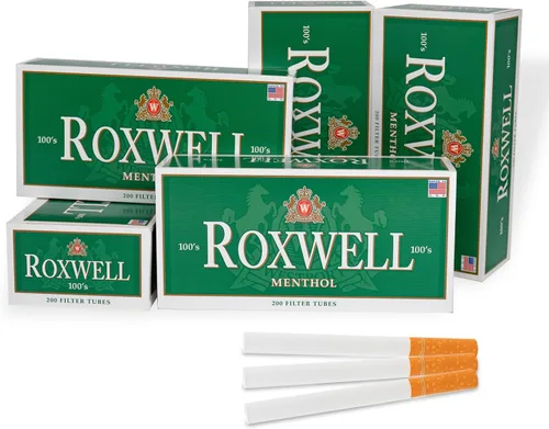 Vista 12 de Roxwell - Tubos para cigarrillos tamaño King – 1000 unidades – 5 cajas de 200 tubos – Filtros blancos de extracción suave – Tubos preenrollados