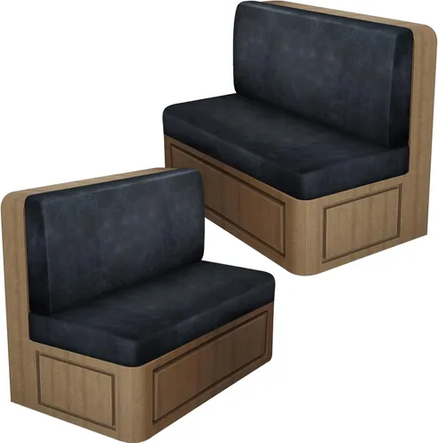Vista 79 de ANARACHON Fundas de cojín elásticas con aspecto de cuero para caravana, fundas de cojín para asiento de cabina de caravana