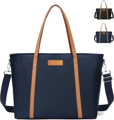Vista 12 de BUG Lightweight Women Laptop Tote Bag for Work, Casual Handbag for Travel Beach College Teacher Beige