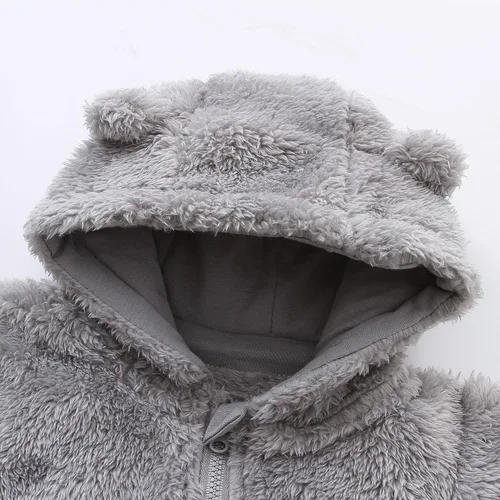 Vista 9 de Traje de nieve para bebé recién nacido, con forro polar, cálido con capucha para bebé
