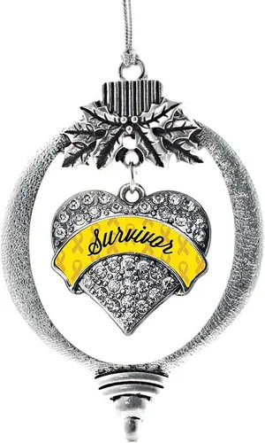 Vista 46 de Inspired Silver - Adorno con dije de hermana gemela - Adornos navideños de plata con circonitas cúbicas