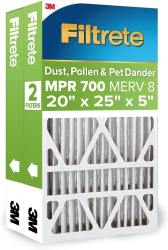Vista 11 de Filtrete 16x25x4 Filtro de aire para horno y aire acondicionado, MPR 700, MERV 8, se adapta a dispositivos Lennox y Honeywell, captura polvo, polen