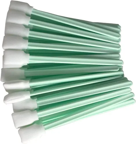 Vista 4 de INCHOO 100pc 5.1 "Square Rectángulo Espuma Limpieza Hisopos Palillos para Solvente Formato Impresora de Inyección de Tinta Roland Equipo Óptico