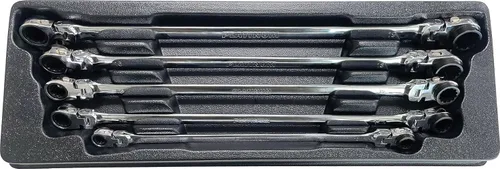 Vista 3 de ATD Tools 99650 XL - Juego de llaves de trinquete con 10 tamaños métricos, 5 piezas
