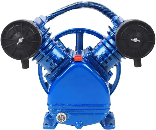 Vista 9 de Cabezal de bomba de compresor de aire 175PSI 3HP Cabezal de bomba de compresor de aire de doble cilindro, cabezal de compresor de aire universal