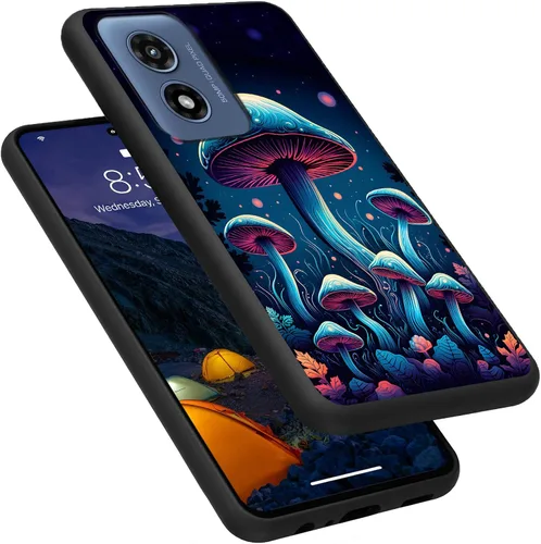 Vista 151 de Funda para Motorola Moto G Play 4G 2024, delgada y ligera, de silicona de TPU suave, color negro, ultrafina, para Motorola Moto G Play 4G 2024, Art