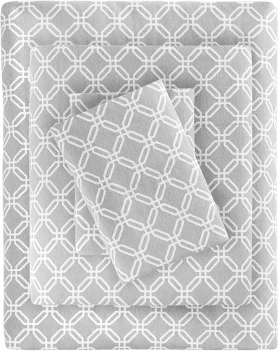 Vista 48 de True North by Sleep Philosophy - Juego de sábanas de franela, 100% de algodón, cómodo, bonito y muy suave, bolsillo elástico para colchones de hasta