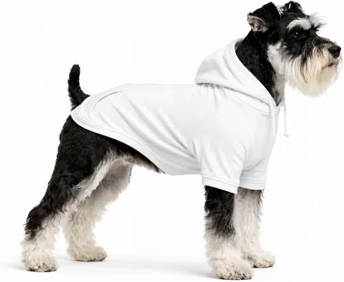 Vista 19 de Lovelonglong Sudadera básica con capucha para perros, 100% algodón, se adapta a perros pequeños, medianos y grandes, color negro, XS