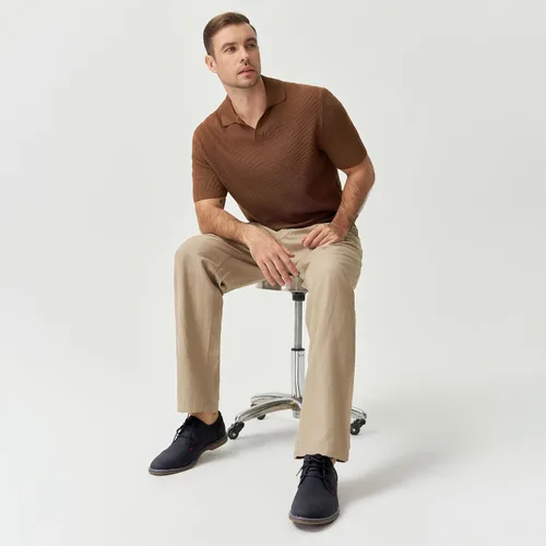 Vista 3 de Jousen Zapatos de vestir casuales para hombre, zapatos de vestir clásicos de negocios retro para hombres
