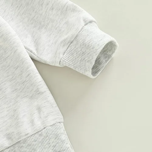 Vista 7 de Chloefairy Sudadera para bebé niño y niña los domingos con texto en inglés We Watch Football with Daddy, camiseta para mamá, camiseta de otoño
