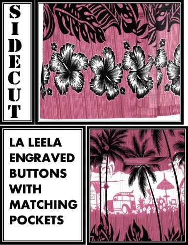 Vista 6 de LA LEELA Men's Hawaiian Shirt Short Sleeves Printed Button Down Summer Beach Dress Shirts