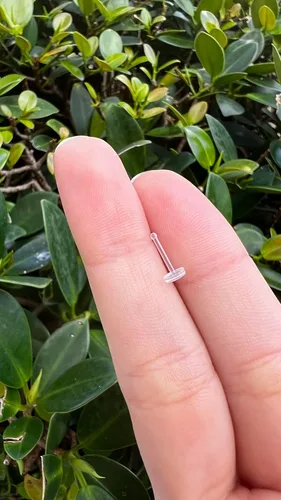 Vista 6 de Satix Retenedores de piercing transparentes de estilo mixto para cirugía de trabajo, retenedor de aretes transparente Bioflex, retenedor de anillos