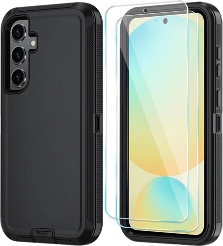 Vista 33 de ONOLA Funda para teléfono Samsung Galaxy S24 FE con protector de pantalla HD, funda para teléfono de servicio pesado resistente a golpes y caídas