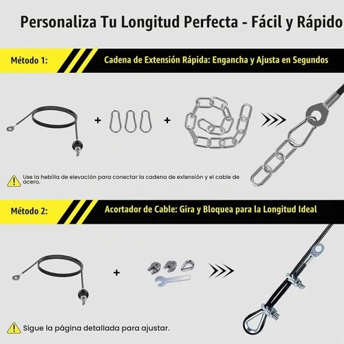 Vista 3 de Concho Sistema de polea de peso, sistema de polea de cable mejorado para gimnasio con cable de peso ajustable y asas desmontables, sistema de polea