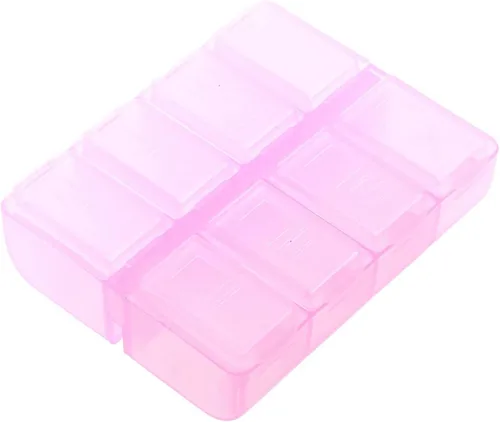 Vista 2 de 2 pastillas de plástico con 8 compartimentos