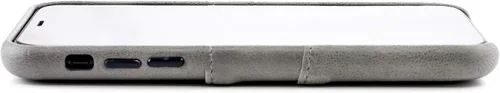Vista 6 de Dockem Funda tipo cartera para iPhone XR (6.1"): Placa de metal integrada para montaje magnético y 2 tarjeteros (Exec M2, cuero sintético, gris)