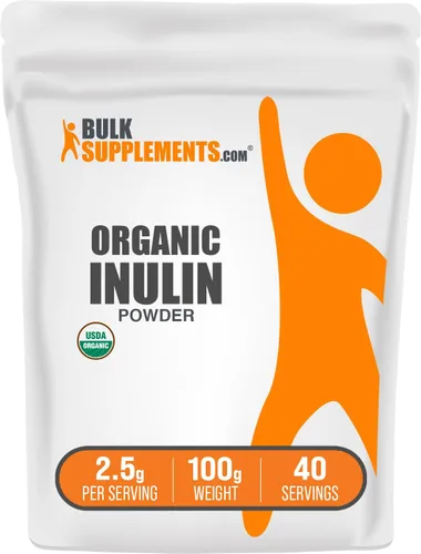 Vista 10 de BulkSupplements.com Polvo de Inulina Orgánica - Suplemento de Inulina, Polvo de Fibra Soluble - Vegano y Sin Gluten - 2.5g por Porción, 500g