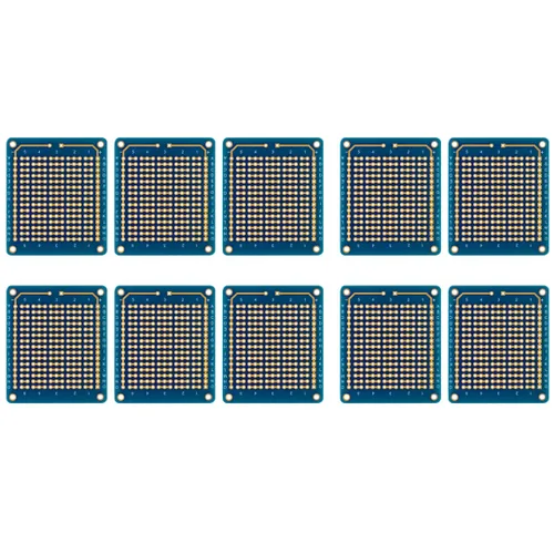 Vista 2 de Paquete de 10 mini tablas de pan soldables para bricolaje electrónico, placa de prototipo de PCB para proyectos Arduino, placas Perma-Proto de doble