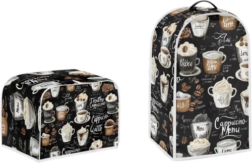 Vista 40 de doginthehole Funda para licuadora y tostadora, 2 rebanadas estéticas de estrellas de mar con estampado de conchas marinas para batidora o cafetera