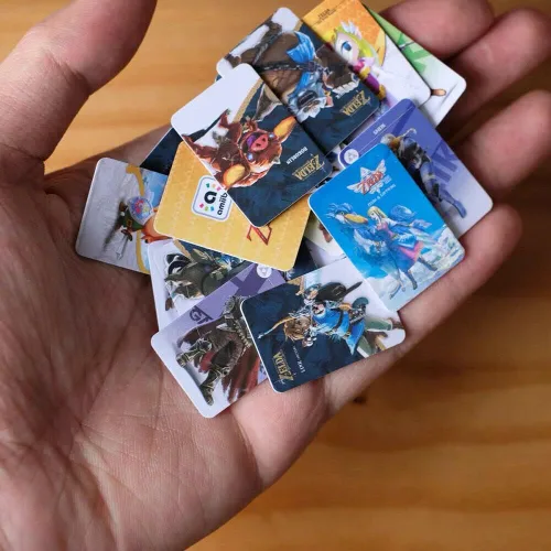 Vista 7 de Caja de 32 tarjetas Zleda NFC para TLOZ Amllbo Compatible Switch Games BOTW Link