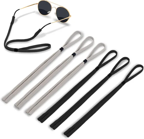 Vista 7 de Correa para gafas (paquete de 6) soporte para gafas, correa de nailon elástico suave para hombres y mujeres