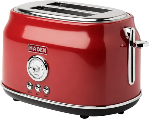 Vista 16 de Haden Dorset - Tostadora de acero inoxidable de 2 rebanadas de ranura ancha con control de tostado ajustable y pies antideslizantes, color negro