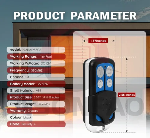 Vista 6 de 1 para 971LM 950CB Liftmaster Chamberlain Control remoto para puerta de garaje