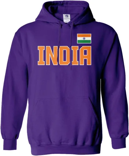 Vista 6 de Threadrock India National Pride - Sudadera unisex con capucha
