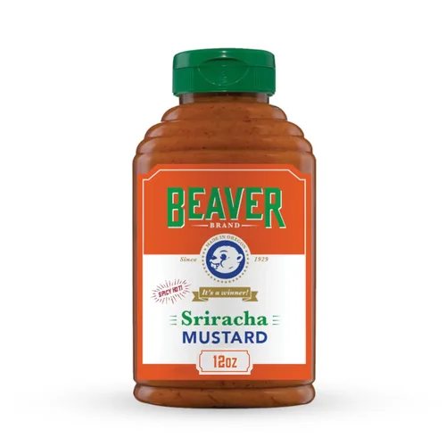 Vista 8 de Beaver - Mostaza de arándanos - botella flexible.