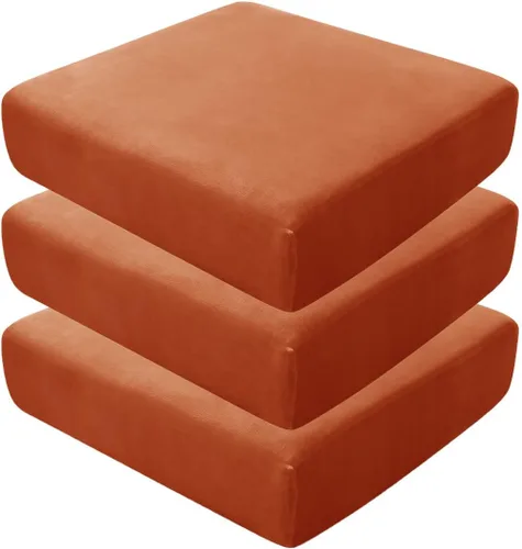 Vista 92 de Fundas de asiento de terciopelo ultra suave, fundas de cojín de asiento suave SOFE fundas de sofá con parte inferior elástica lavable funda