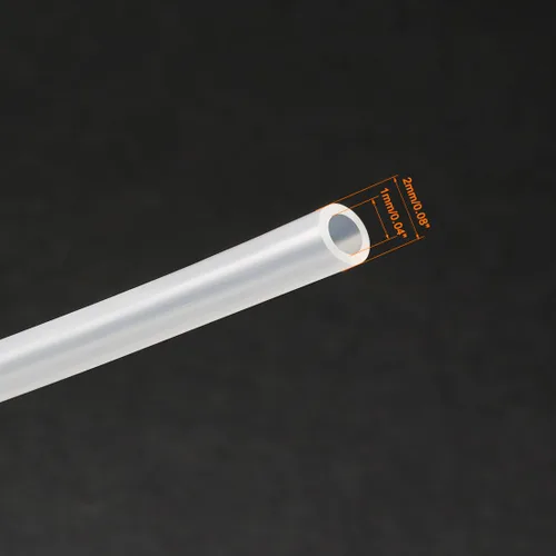 Vista 2 de uxcell Tubo de silicona de 0.039 in ID X 0.079 in OD 32.8 'Tubo flexible de goma de silicona Tubo de manguera de aire de agua transparente