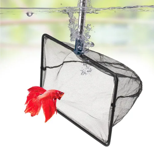 Vista 8 de DaToo Red de peces de acuario de 3 pulgadas para tanque de peces Betta Nano Nylon Net con mango extensible 6-16 pulgadas, 1 año de garantía