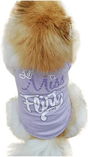 Vista 5 de Camisetas para mascotas lindas camisetas de verano sin mangas para perros y gatos