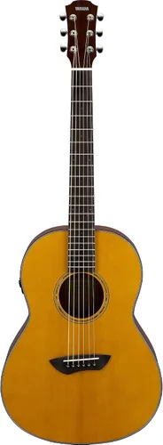 Vista 18 de Yamaha FGC-TA Dreadnought Cutaway Guitarra Transacústica con Chorus y Reverb, Negro Coro y reverberación, negro