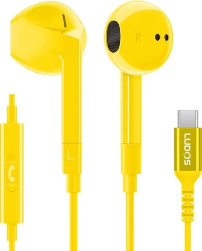 Vista 30 de LUDOS FEROX - Auriculares intraurales con cable, auriculares con micrófono, aislamiento de ruido con cable para auriculares Jack de 0.138 pulgadas