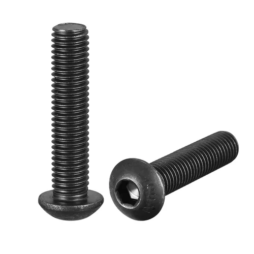 Vista 11 de uxcell Tornillos de cabeza de botón hexagonal M8x40mm Tornillos de acero de aleación 10pcs