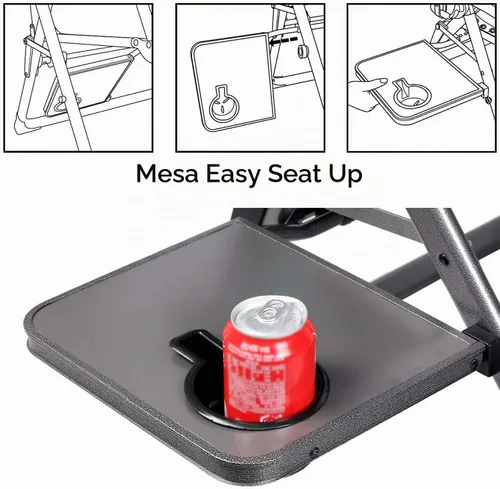 Vista 7 de EVER ADVANCED - Silla reclinable grande XG, cero gravedad Verde Oliva