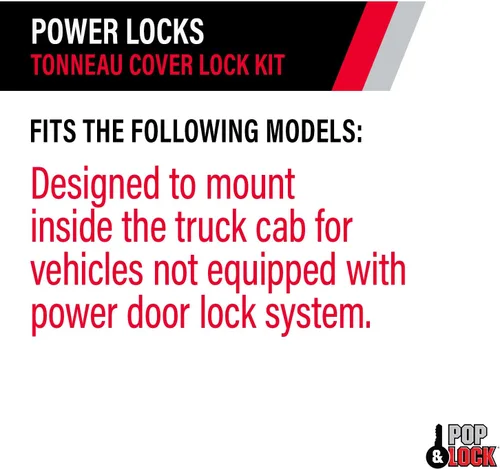 Vista 6 de Pop & Lock PL9772 Kit de cerradura de entrada sin llave remota para tapa de camión y cubierta de tonneau