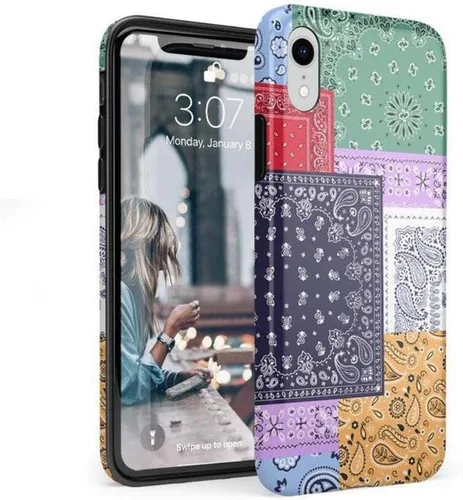 Vista 34 de Carcasa Casely para iPhone XR *Solo Buenas Vibraciones* Impresión de Festival Diseño Clásico Ultradelgado