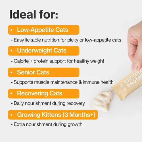 Vista 5 de Doctor By Suplemento de Proteína de Colóstrato para Gatos con Soporte Inmune y Crecimiento Muscular, Suave para la Digestión de Gatitos, Gatos